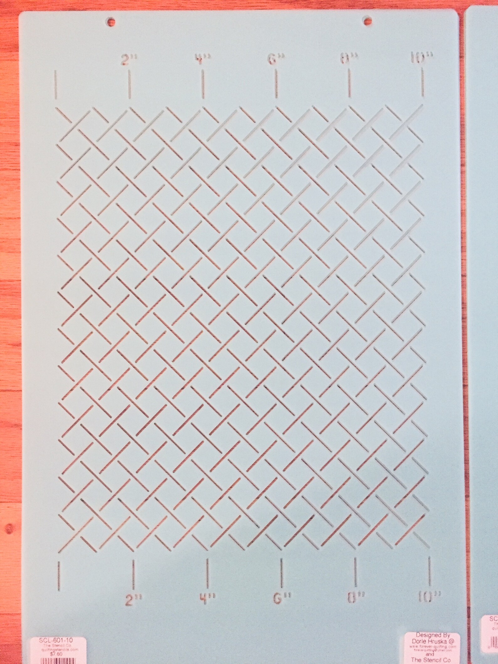 Plastic Quilting Stencils for Freemotion Grid Quilting Etsy