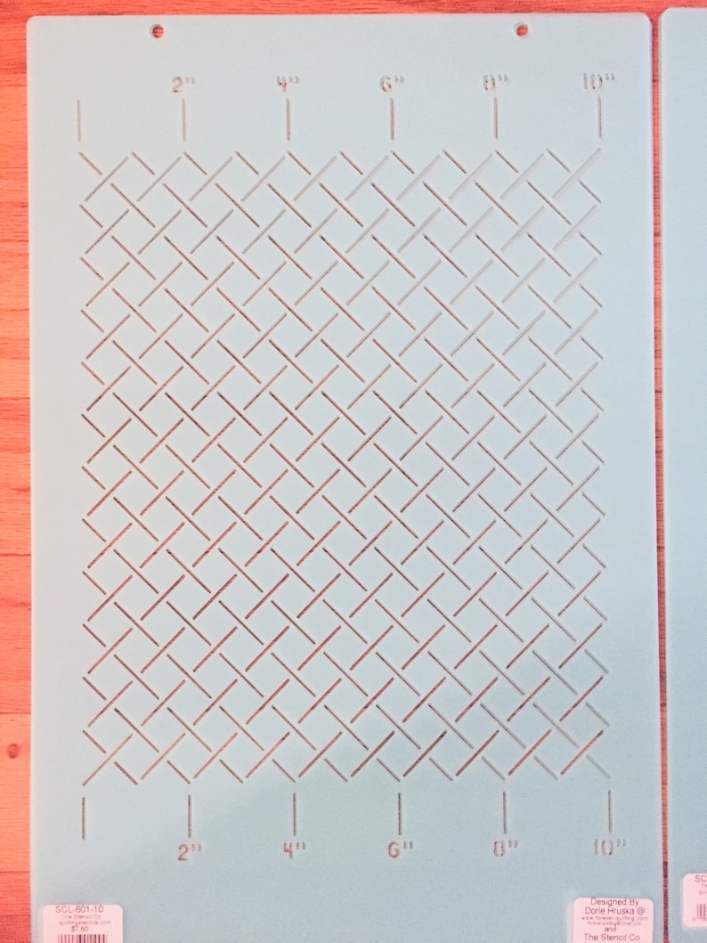 Plastic Quilting Stencils for Freemotion Grid Quilting Etsy
