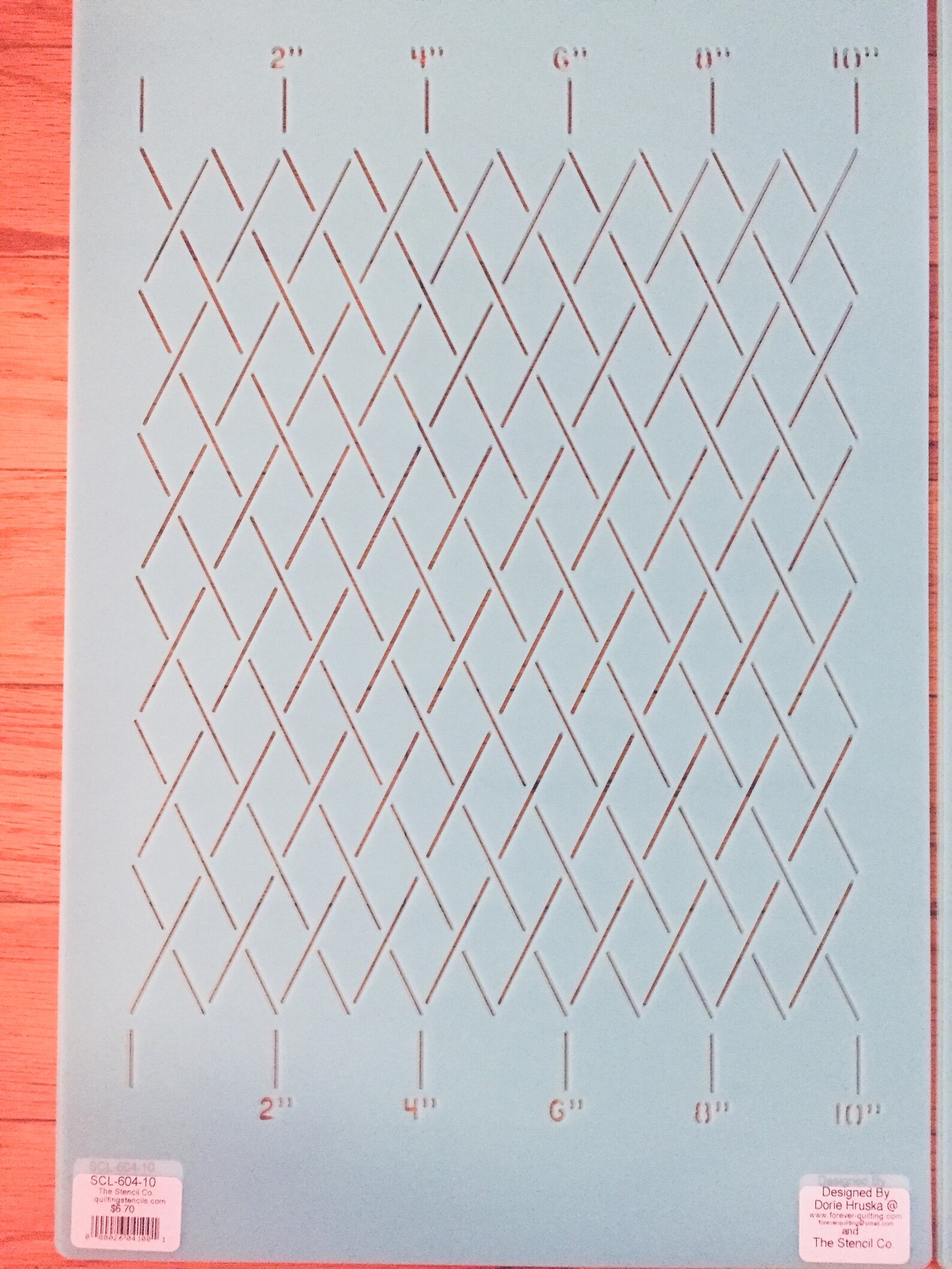 Plastic Quilting Stencils for Freemotion Grid Quilting Etsy