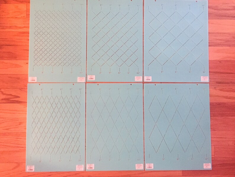 Plastic Quilting Stencils for Freemotion Grid Quilting Etsy