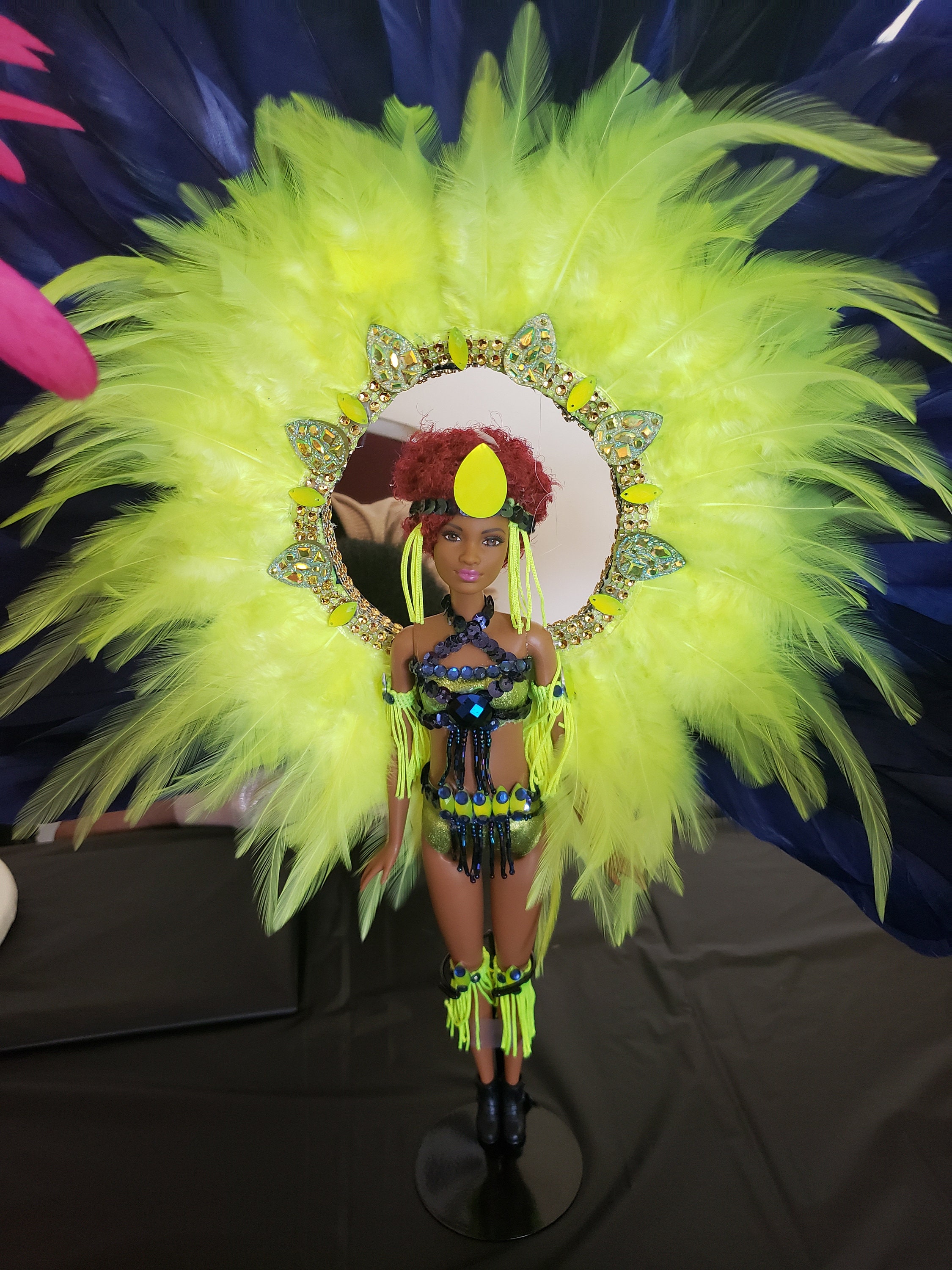 Buy Carnival Doll Neon Yellow and Dark Blue Online in India 