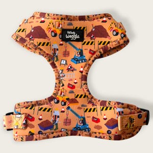 Arnés ajustable para perros "Dogs at Work": patrón para construcción/construcción