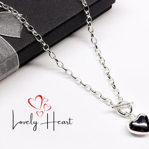 Small Heart Toggle Clasp Necklace by Lovely Heart