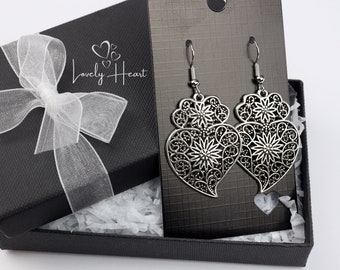 Portuguese Traditional Viana Heart Earrings by Lovely Heart