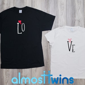 Matching Couples VALENTINE&#39;S LOVE T-Shirts, Best Gift for Engagement, Wedding and Valentine&#39;s Day