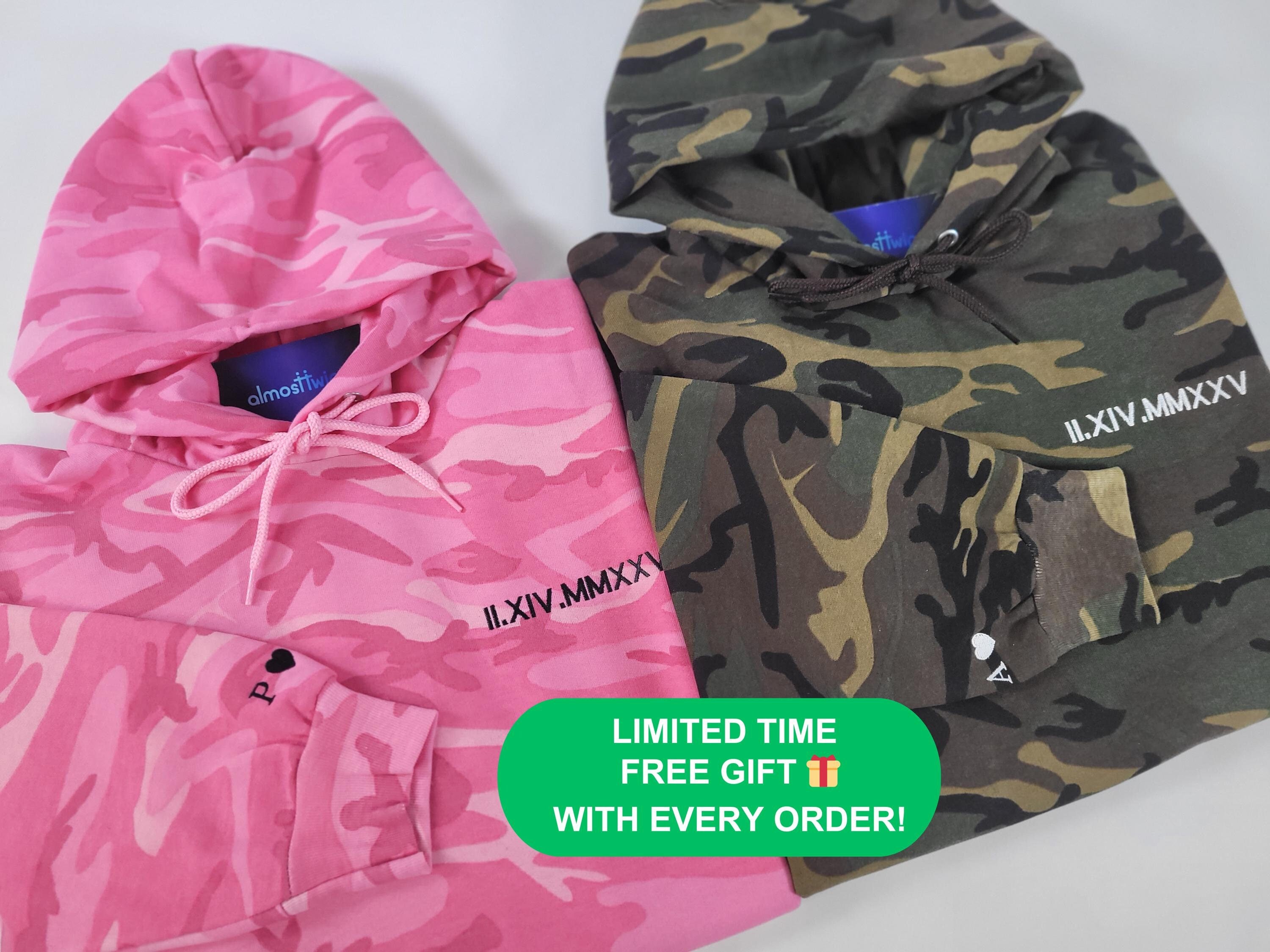 Matching camo hoodies for couples hot sale