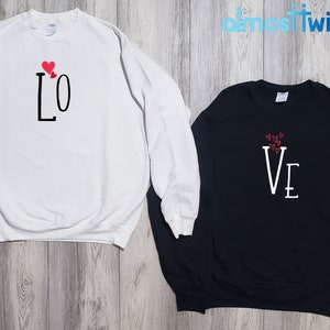 Bijpassende koppels zijn dol op sweatshirts, het beste cadeau voor verloving, bruiloft en Valentijnsdag