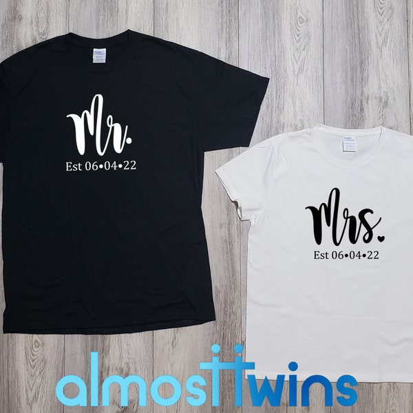 Mr Mrs Tshirt Christmas - Etsy