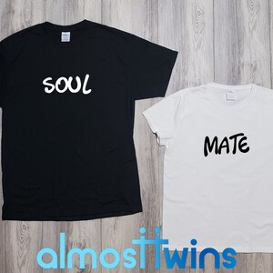 Matching Couples Soulmate T-Shirts, Best Gift for Engagement, Wedding and Valentine&#39;s Day