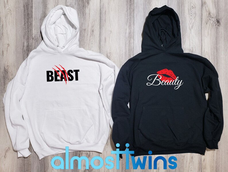 Beast Matching Hoodies for Couples Gift 