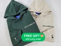 Custom Embroidered Roman Numerals Hoodie, Personalized Gift Hoodie with Initial on Sleeve, Engagements gift and 1st Anniversary gift