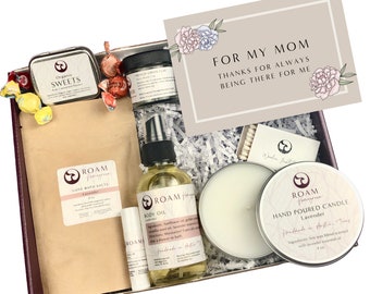 Mother’s Day Luxury Gift Box for Mom, Relaxing Spa Gift Basket, Self Care Essentials, Pampering Bath Set for Mom, Wellness Gift for Wife