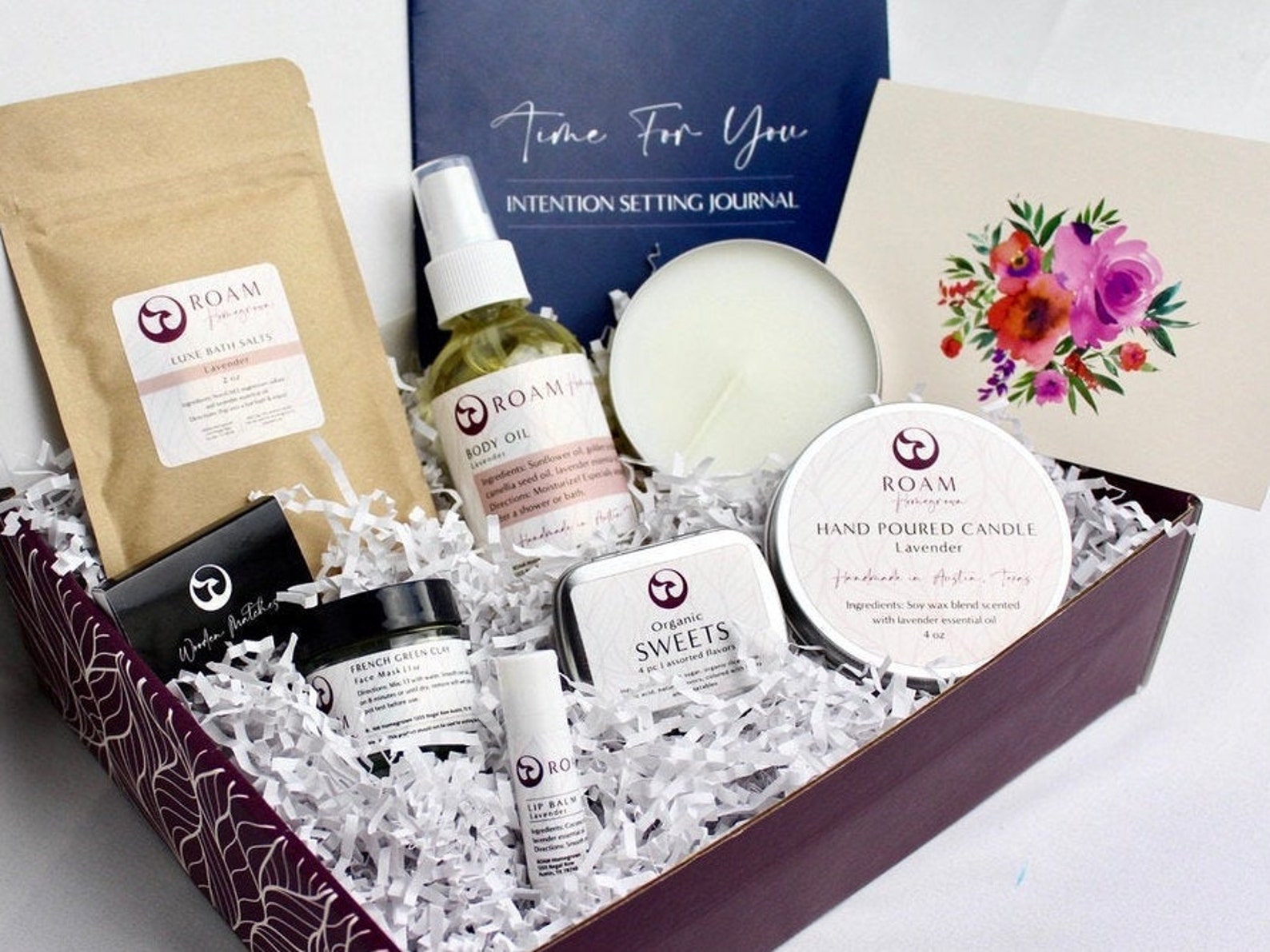 Large Natural Spa Gift Box For Her Care Package PB7BO Etsy