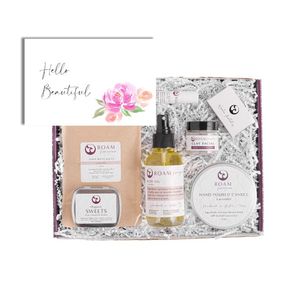 Time For You New Mom Care Package, New Mom Gift Basket Spa (HE7BO)