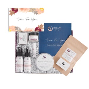 Self Care Box For Women, Organic Spa Gift Set, Friendship Gift, Thinking of You Gift, Send a Gift Spa Set (T48SB)