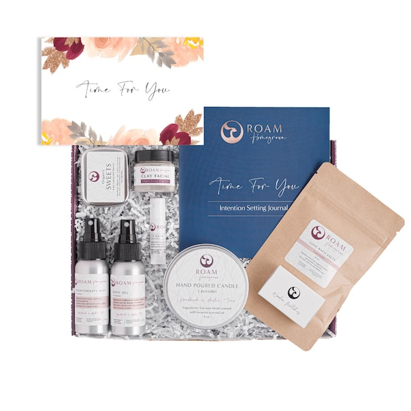 Caja de cuidado personal para mujeres, set de regalo de spa orgánico, regalo de amistad, regalo pensando en ti, envío de un set de spa de regalo (T48SB)