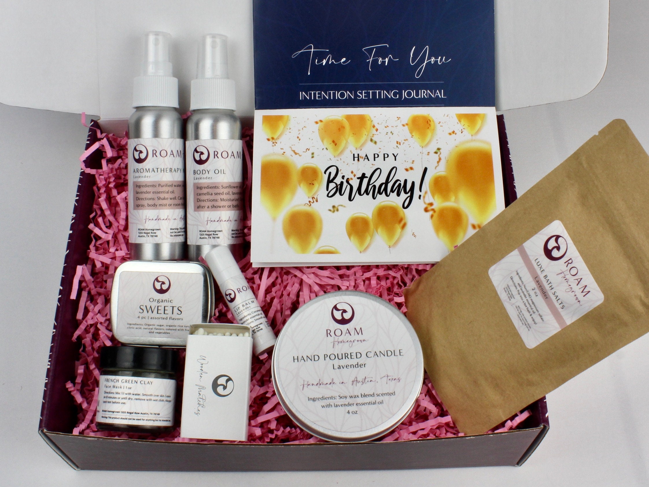 Happy Birthday Spa Gift Set for Her Personalized Gift Box for Etsy