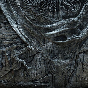 Skyrim, Alduin's Wall, High Quality Large Print 1200x300mm/47x11.8 Inches