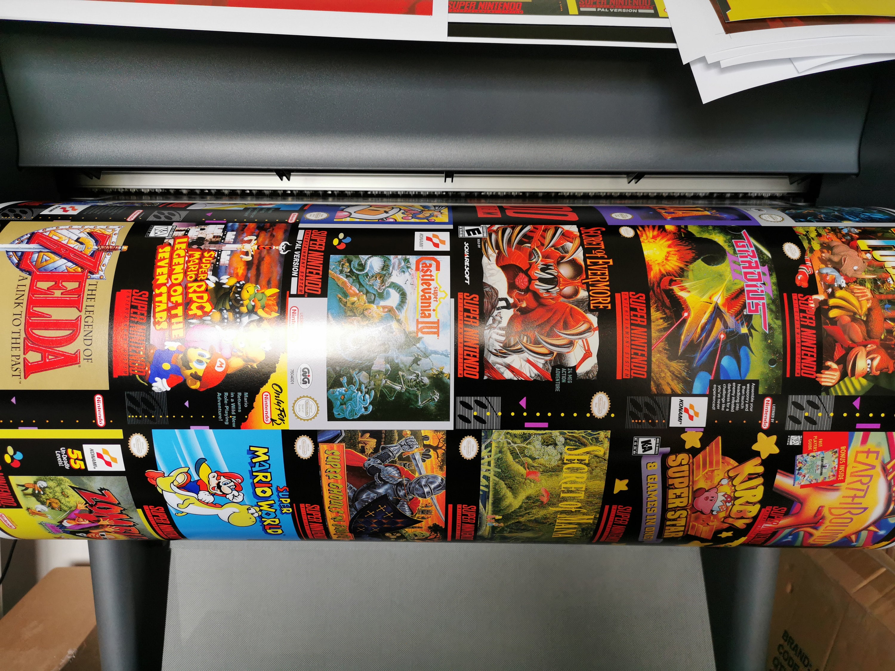 Super Nintendo Box Art Poster High Quality A1/A2 Prints Etsy