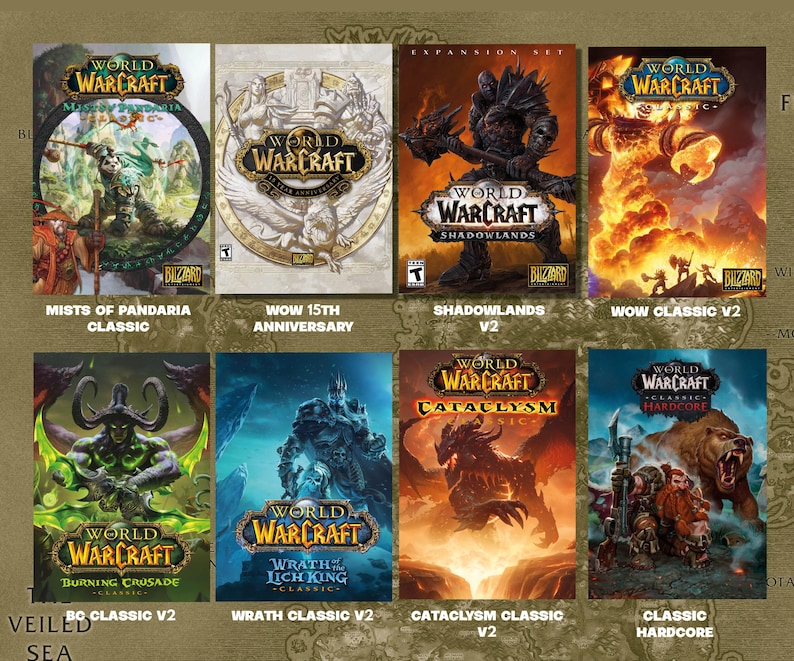 World of Warcraft Box Art Poster A4 (297x210mm)- Blizzard, WOW image 4
