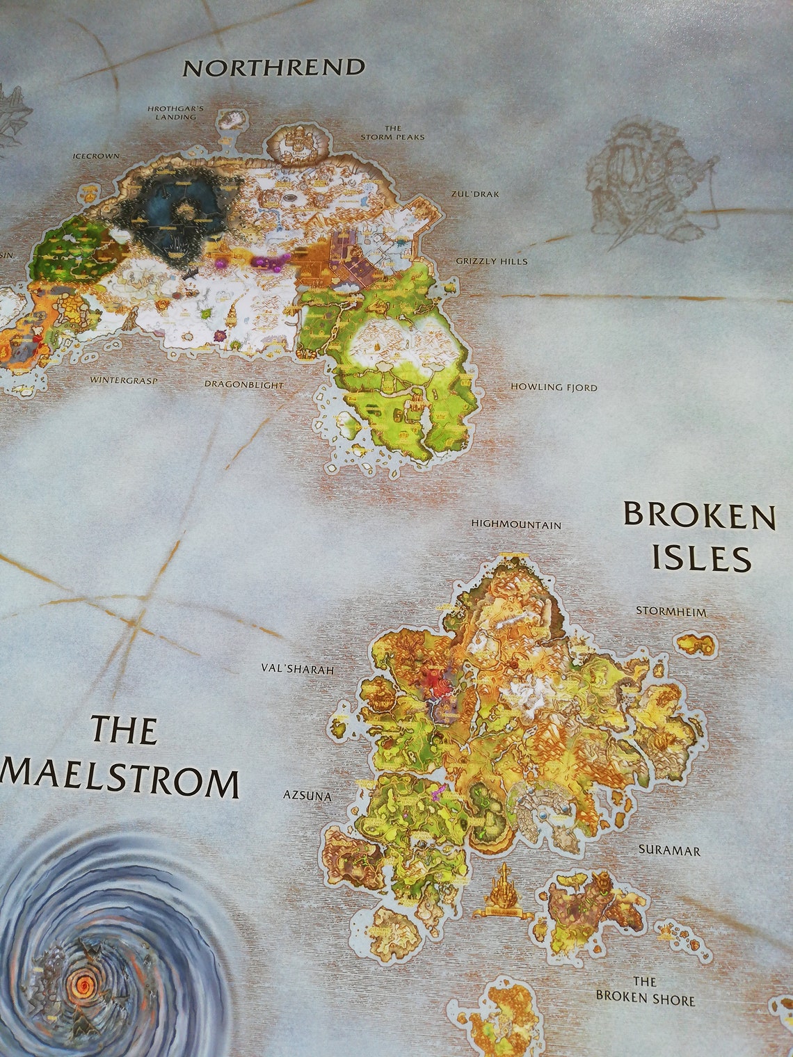 World of Warcraft Retail Full World Map High Quality Etsy