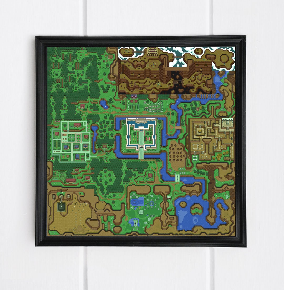 The Legend of Zelda: A Link to the Past - Inn Map (Labeled) - SNES Super  Nintendo