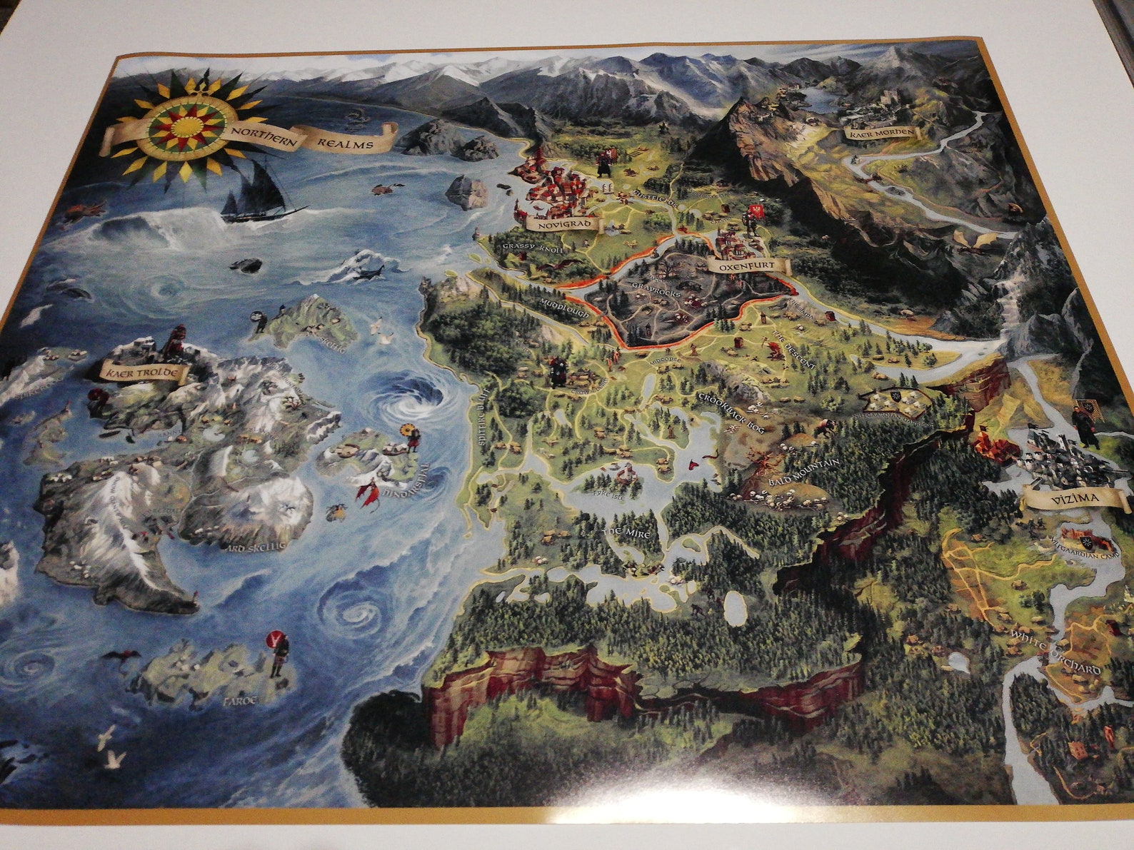 The Witcher 3 World Map High Quality 600x495mm or 600x730mm - Etsy UK