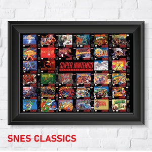 Super Nintendo Box Art Poster, High Quality, A1/A2 Prints (SNES) (Custom made)