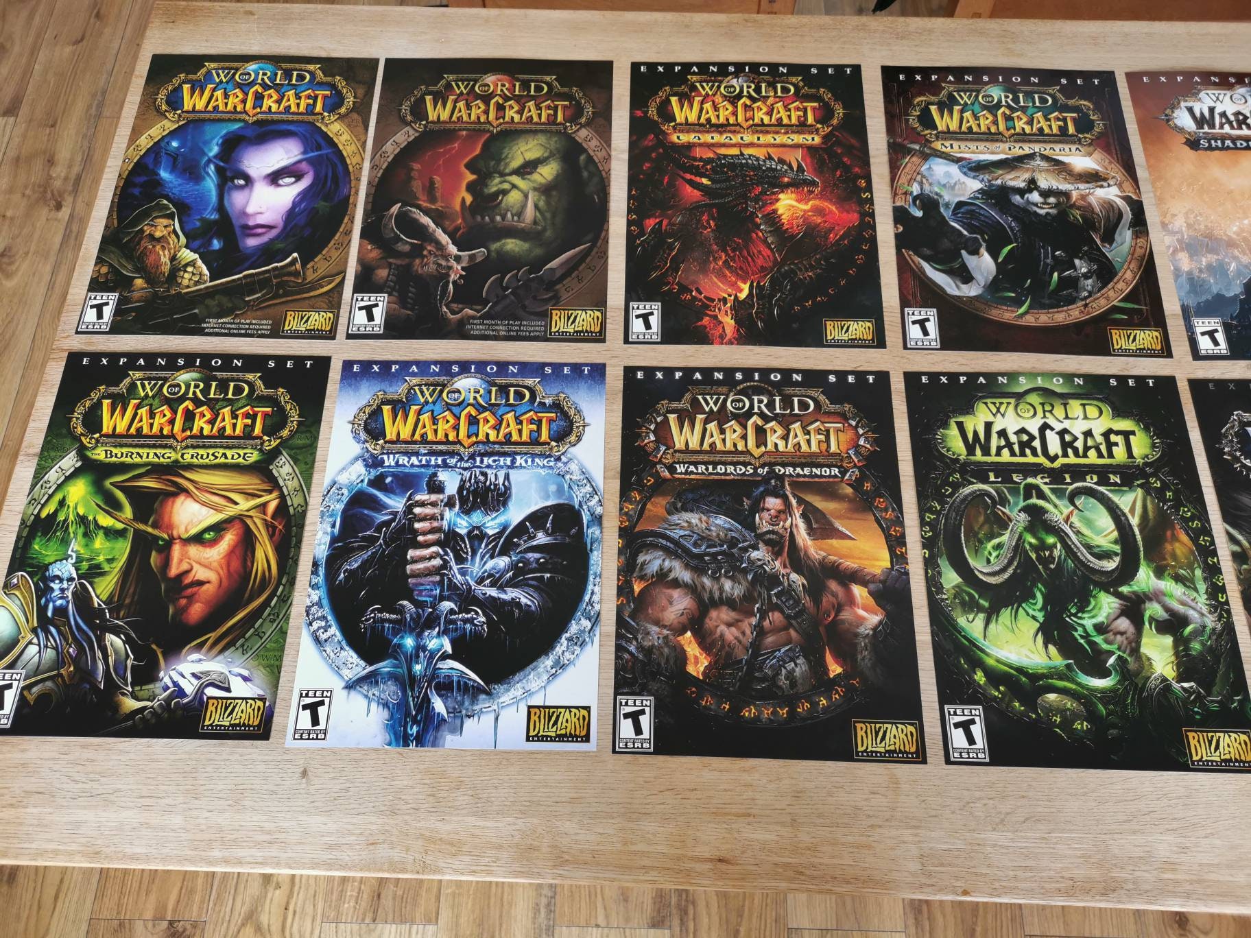 World of Warcraft Box Art Posters A4 (297x210mm)- Blizzard, WOW