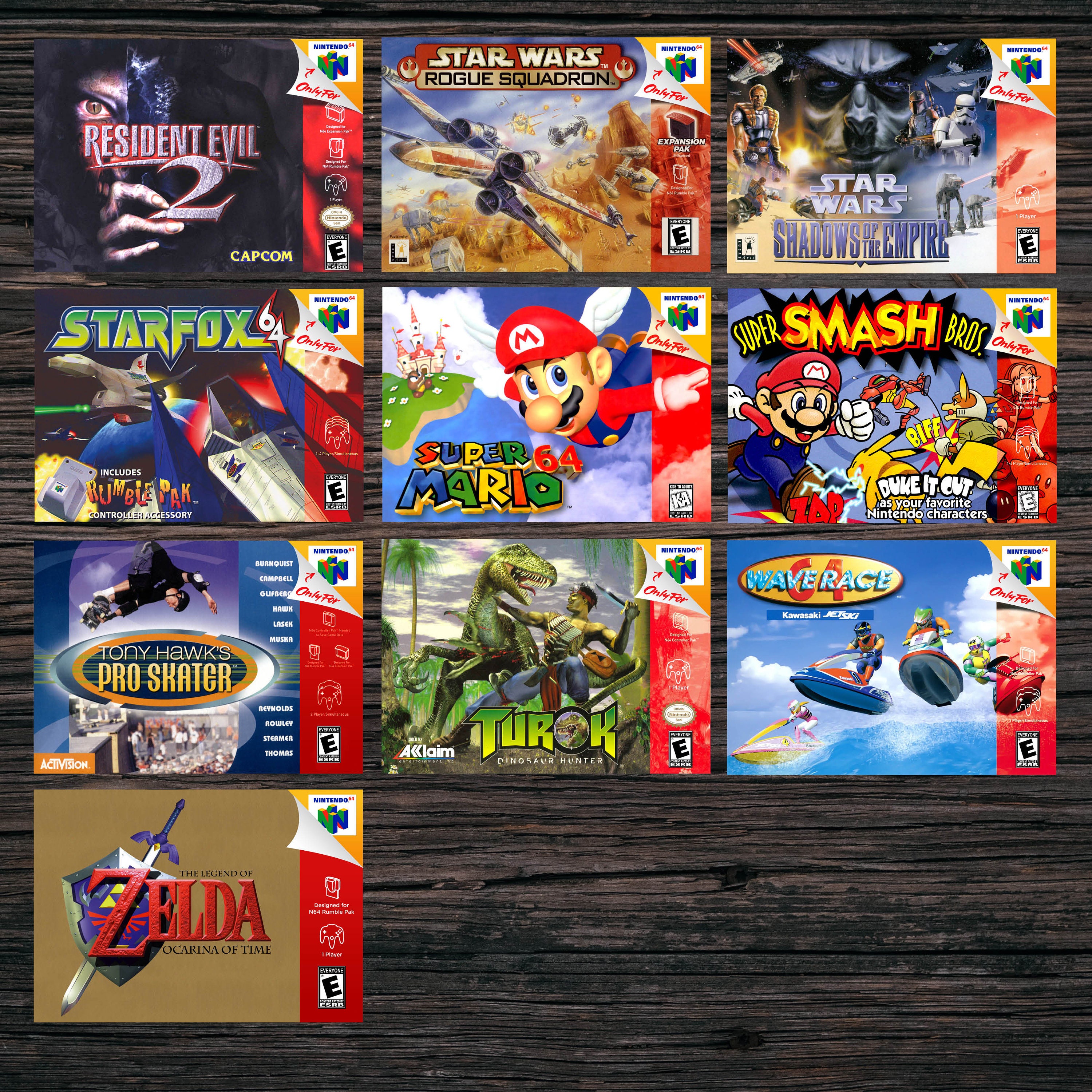Nintendo 64 Box Art A4 Prints (297x210mm) (N64) - Etsy