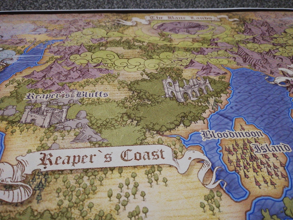 Divinity Original Sin 2 Reapers Coast Map High Quality Etsy