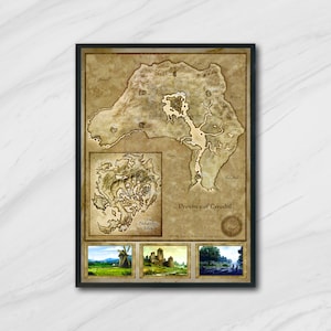 Oblivion, Cyrodiil Province Map (The Elder Scrolls 4), High Quality Prints