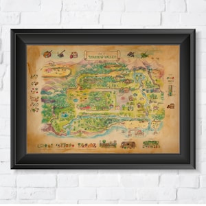 Stardew Valley Map, High Quality, A1/A2/A3 Prints