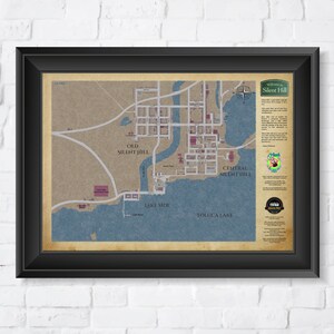 Silent Hill Map, High Quality A3 Print