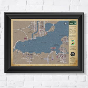 Carte de Silent Hill, (tous les jeux) impressions haute qualité A1/A2/A3