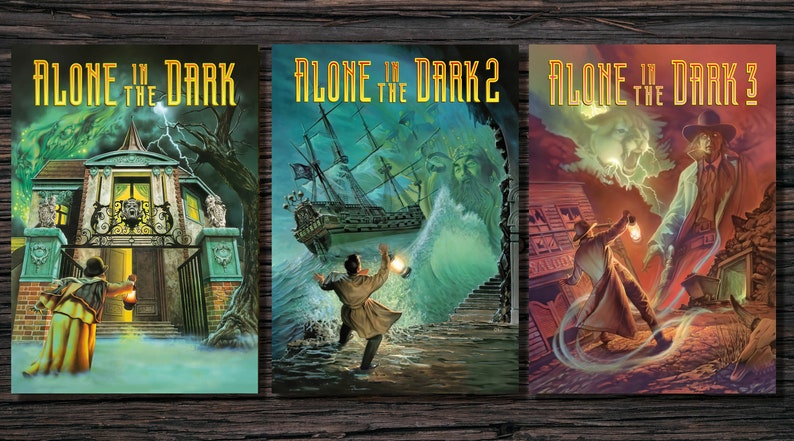 Alone in the Dark Trilogy Box Art A4 Posters 297x210mm image 1