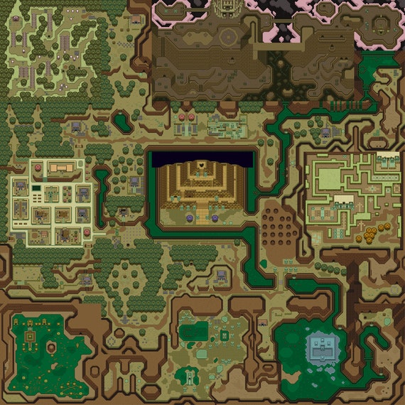 Had the Zelda Link to the Past map made as a rug for my game room! :  r/gaming