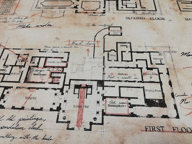 resident-evil-the-spencer-mansion-plan-high-quality-a1-a2-etsy