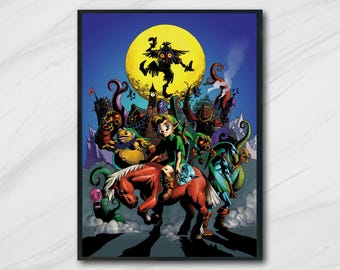 The Legend of Zelda, Majora's Mask, High Quality A2 or A1 Print
