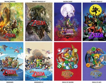 The Legend of Zelda, Custom Box Art, A4 (297x210mm) or 8x10 inch High Quality Prints