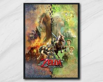 The Legend of Zelda, Twilght Princess HD, High Quality A2 or A1 Print