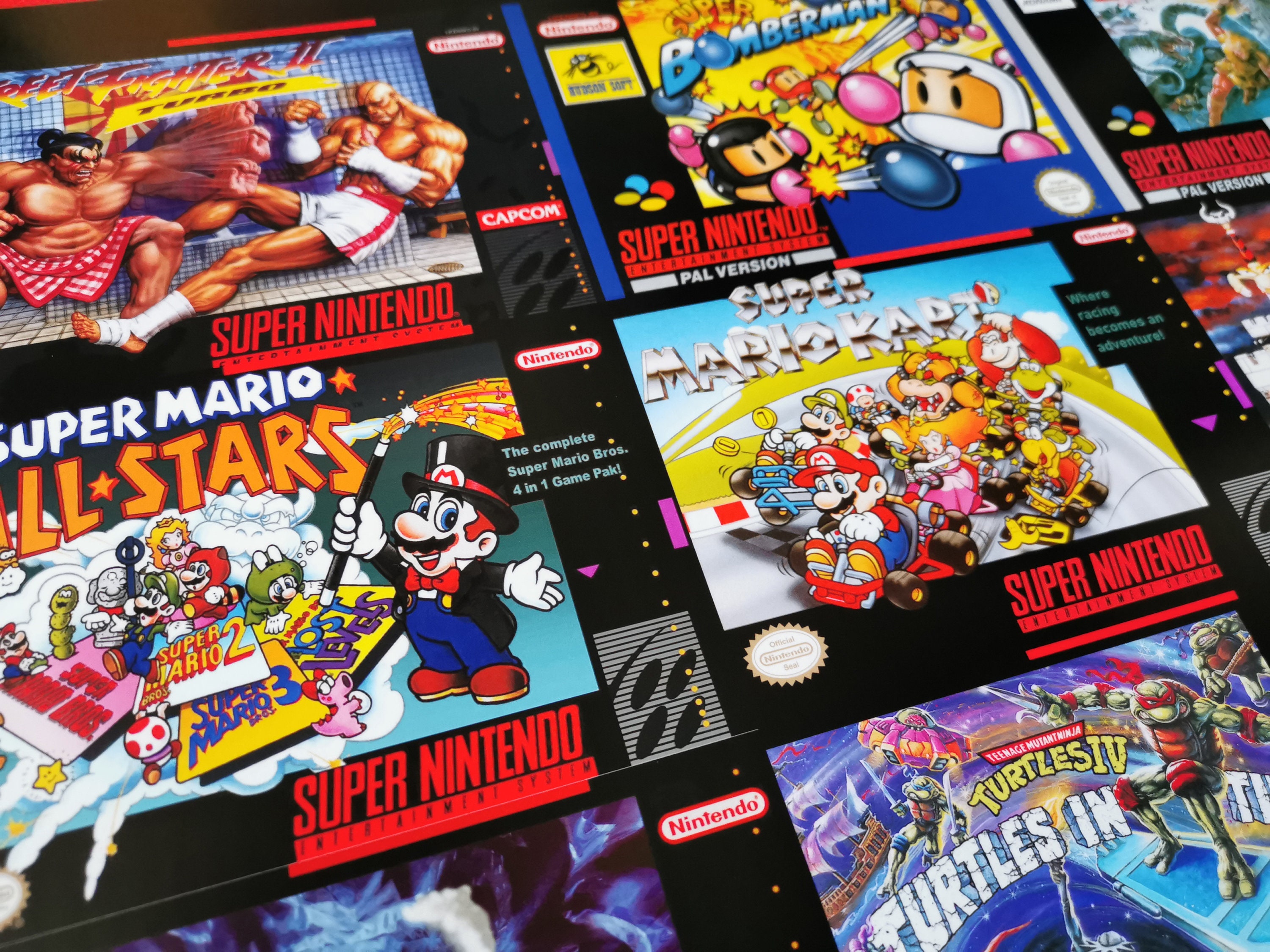 Super Nintendo Box Art Poster High Quality A1/A2 Prints Etsy