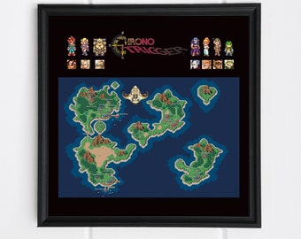 Chrono Trigger High Quality Square Prints - SNES