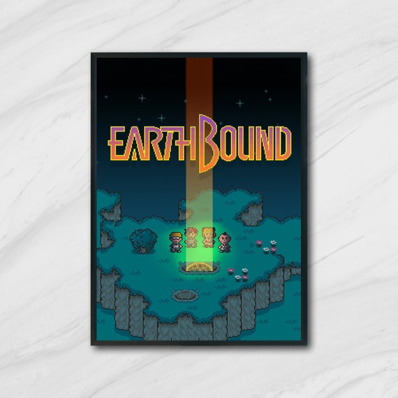 Earthbound Pixel Art High Quality A3 Print Super Nintendo Etsy