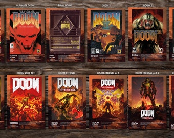 Doom Box Art Posters A4 (297x210mm)