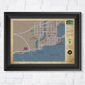 Silent Hill 1-kaart, hoogwaardige A3-prints