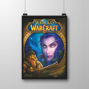 World of Warcraft Vanille, Night Elf, Hoge kwaliteit, A1/A2/A3, 16x24 inch print