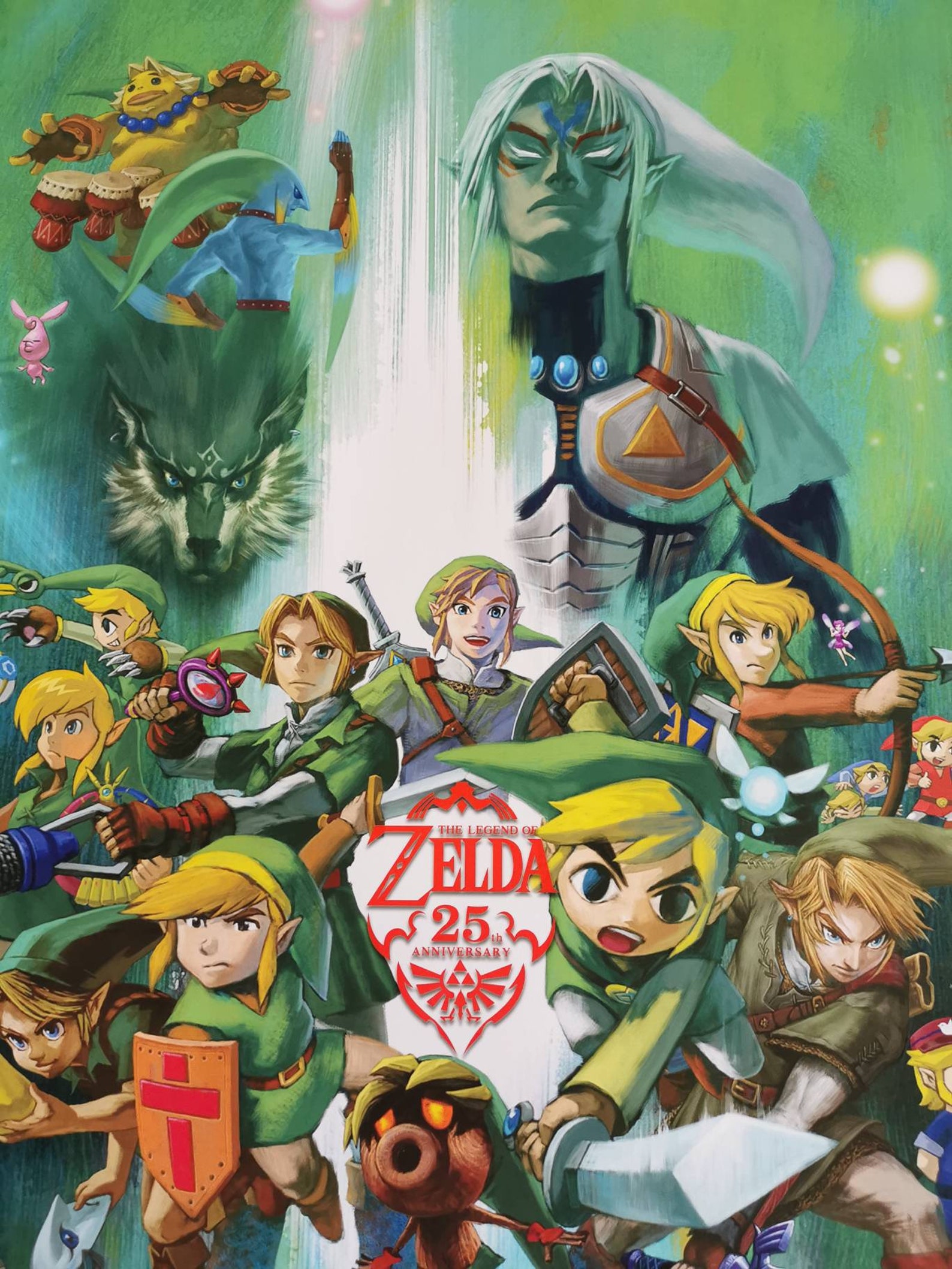 The Legend of Zelda 25th Anniversary Artwork A2 A1 or Etsy