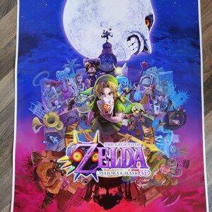 The Legend of Zelda, Majora's Mask 3D, High Quality A2 or A1 Print image 6