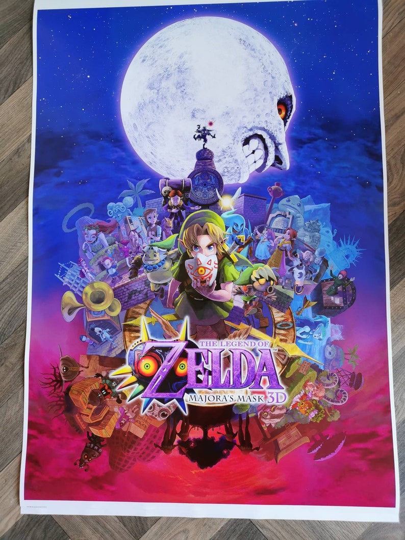 The Legend of Zelda, Majora's Mask 3D, High Quality A2 or A1 Print image 6
